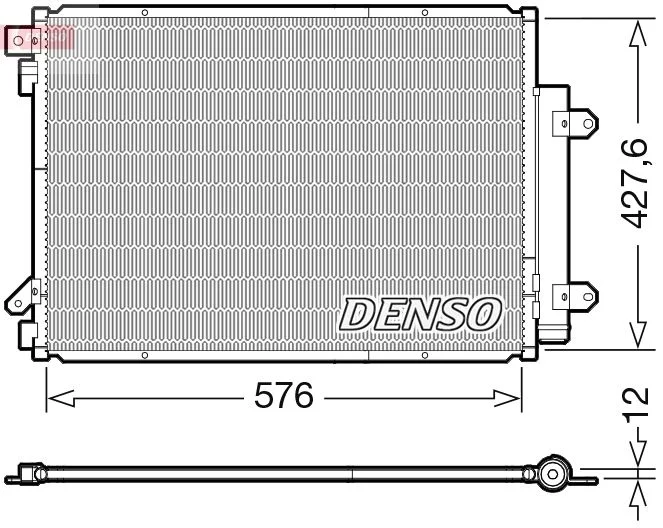 Condenser, air conditioning DENSO DCN47008