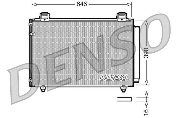 Kondenzator, klimatska naprava DENSO DCN50024
