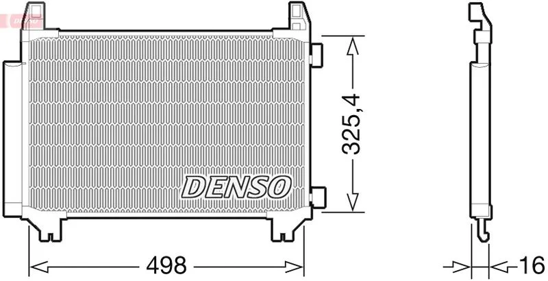 Kondenzator, klimatska naprava DENSO DCN50028