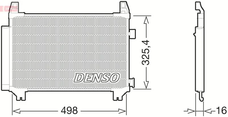 Kondenzator, klimatska naprava DENSO DCN50029