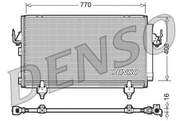 Condenser, air conditioning DENSO DCN50031