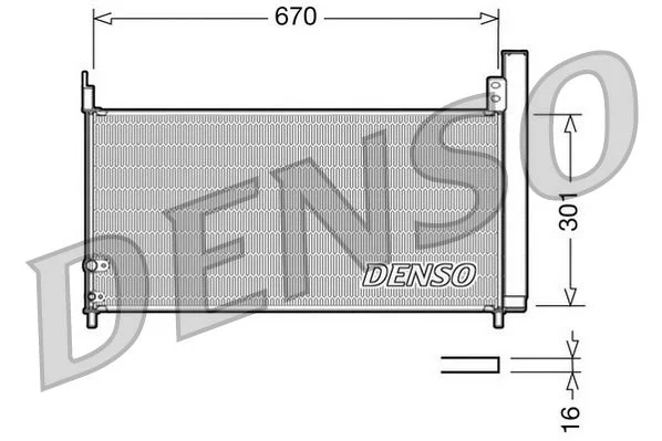 Kondenzator, klimatska naprava DENSO DCN50037