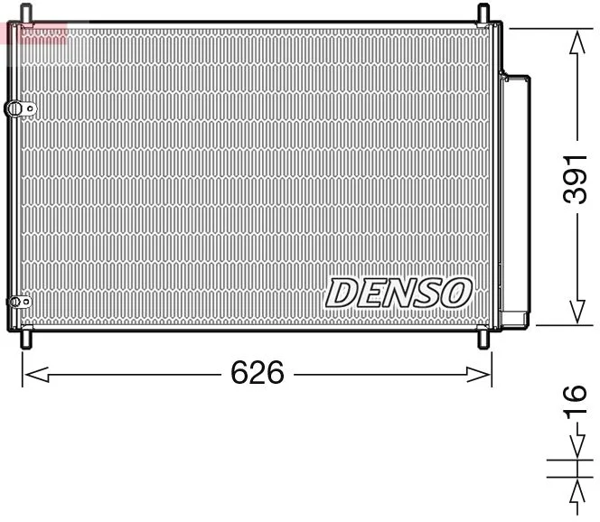 Condenser, air conditioning DENSO DCN50041