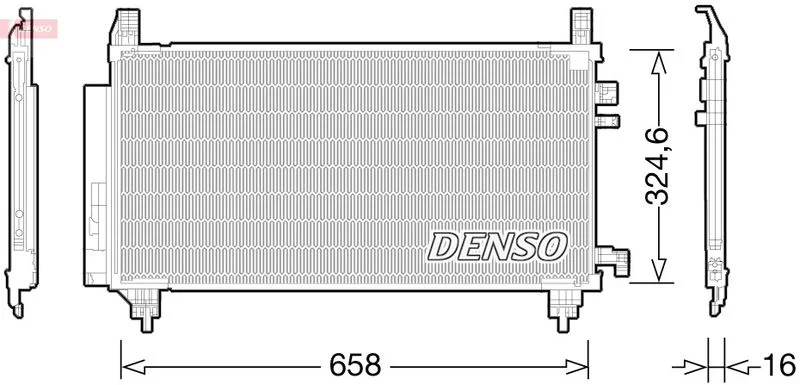 Kondenzator, klimatska naprava DENSO DCN50046