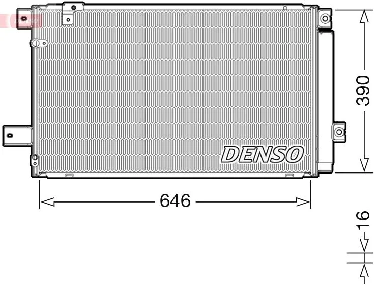 Condenser, air conditioning DENSO DCN50049