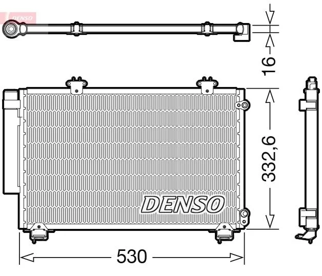 Kondenzator, klimatska naprava DENSO DCN50060
