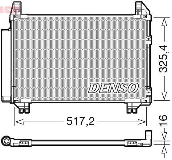 Kondenzator, klimatska naprava DENSO DCN50101