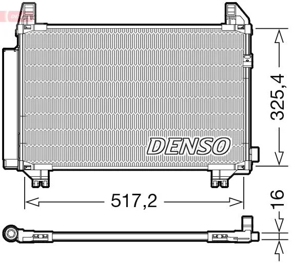 Kondenzator, klimatska naprava DENSO DCN50107