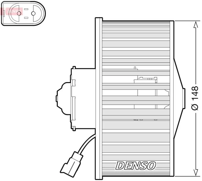Notranji ventilator DENSO DEA10054
