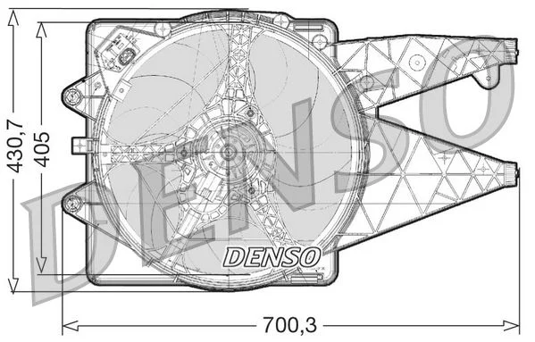Ventilator, hlajenje motorja DENSO DER01020