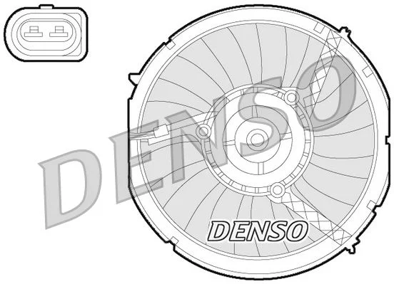 Ventilator, hlajenje motorja DENSO DER02003