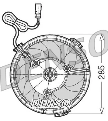 Ventilator, hlajenje motorja DENSO DER02005