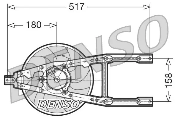 Ventilator, hlajenje motorja DENSO DER09012