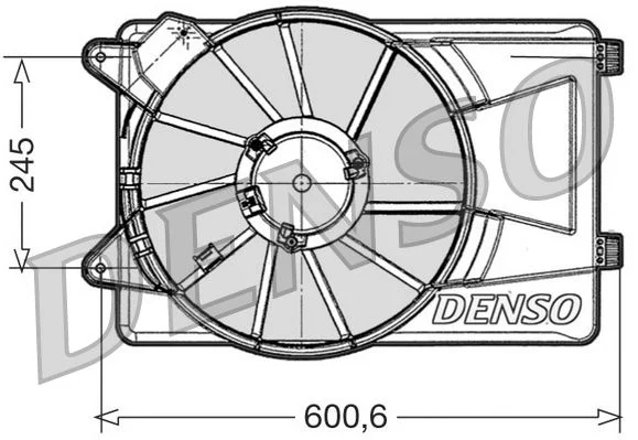 Ventilator, hlajenje motorja DENSO DER09305