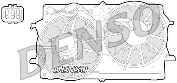 Fan, engine cooling DENSO DER10007