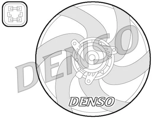 Ventilator, hlajenje motorja DENSO DER21022