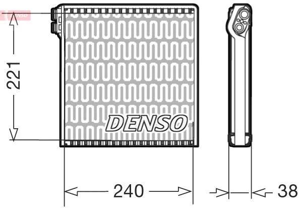 Izparilnik, klimatska naprava DENSO DEV09102