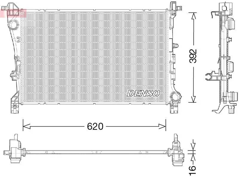 Hladilnik, hlajenje motorja DENSO DRM09046