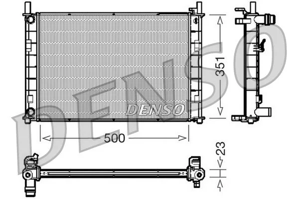 Hladilnik, hlajenje motorja DENSO DRM10046