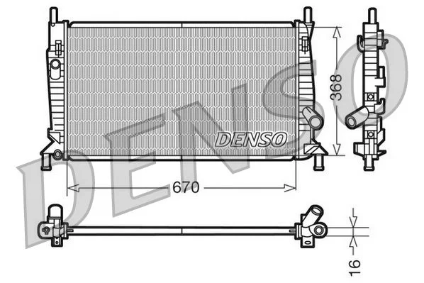 Hladilnik, hlajenje motorja DENSO DRM10075