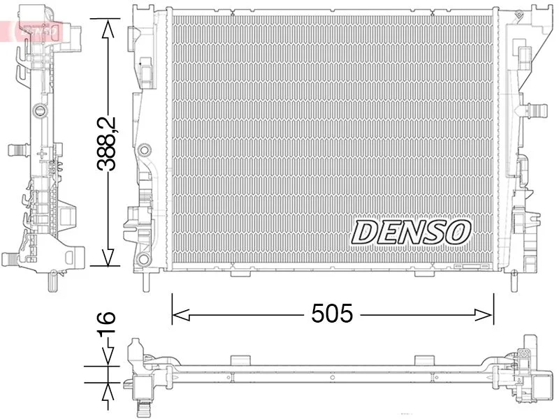Hladilnik, hlajenje motorja DENSO DRM23035