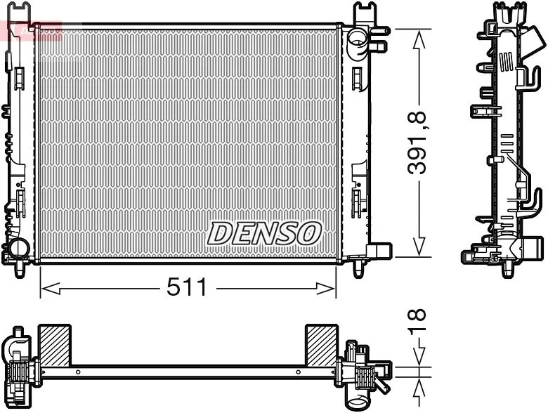 Hladilnik, hlajenje motorja DENSO DRM37002