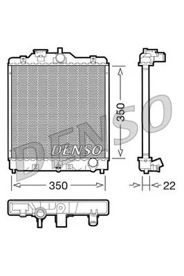 Hladilnik, hlajenje motorja DENSO DRM40003