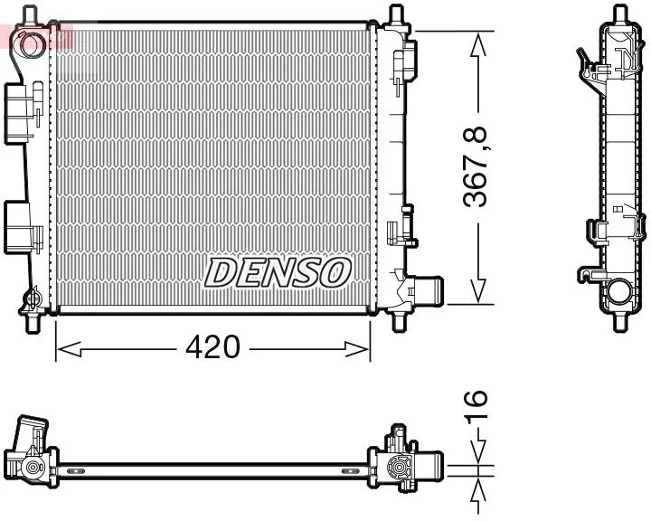 Hladilnik, hlajenje motorja DENSO DRM41025