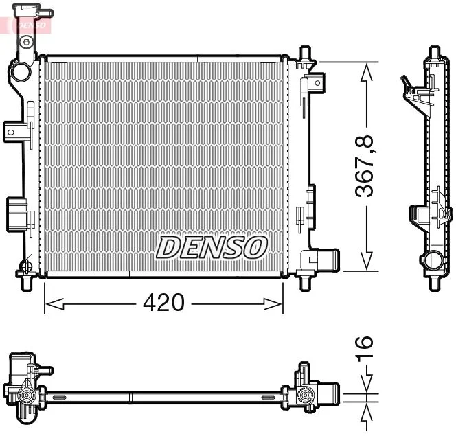 Hladilnik, hlajenje motorja DENSO DRM43005