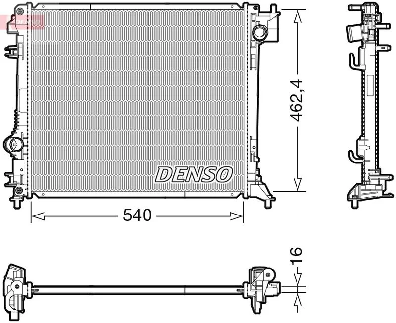 Hladilnik, hlajenje motorja DENSO DRM46062