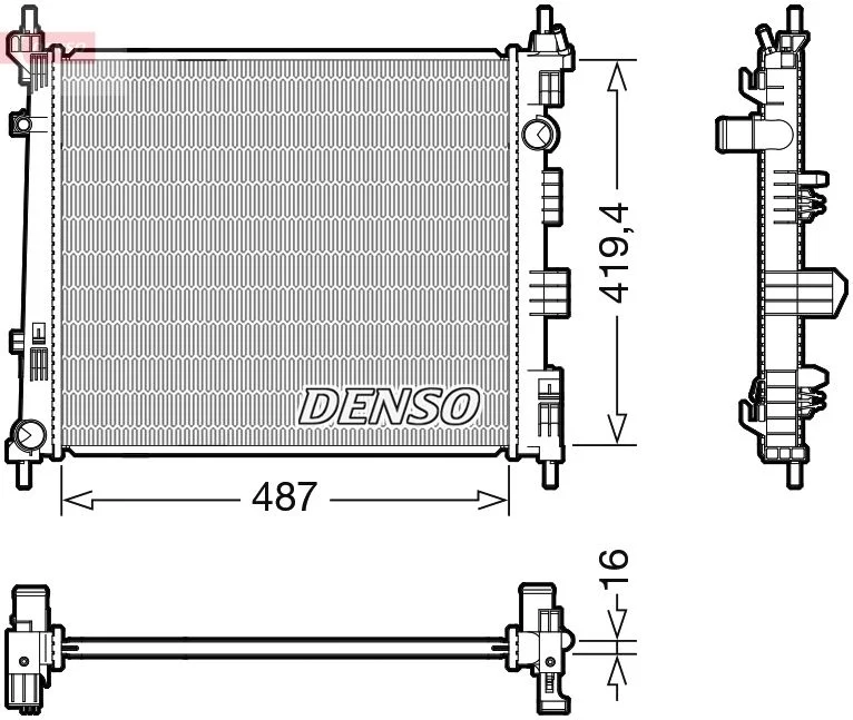 Hladilnik, hlajenje motorja DENSO DRM46069
