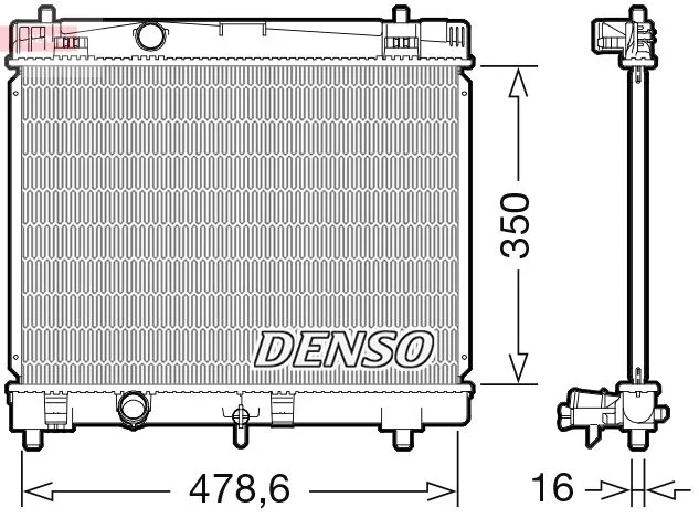 Hladilnik, hlajenje motorja DENSO DRM50103