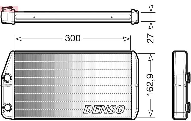 Izmenjevalnik toplote, notranje ogrevanje DENSO DRR01002