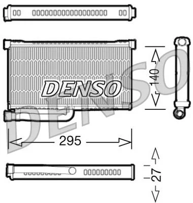 Izmenjevalnik toplote, notranje ogrevanje DENSO DRR02004