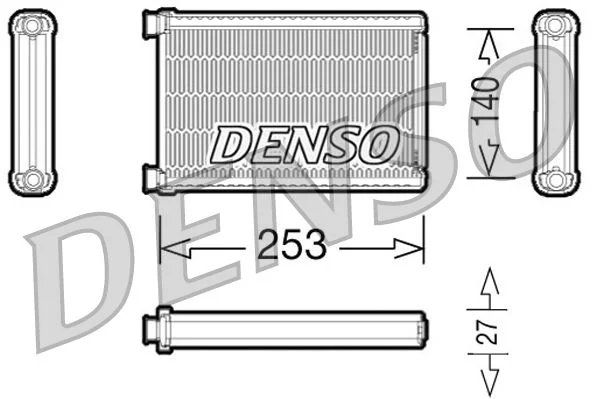 Izmenjevalnik toplote, notranje ogrevanje DENSO DRR05005
