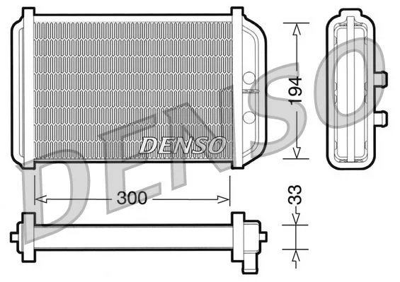 Izmenjevalnik toplote, notranje ogrevanje DENSO DRR09033