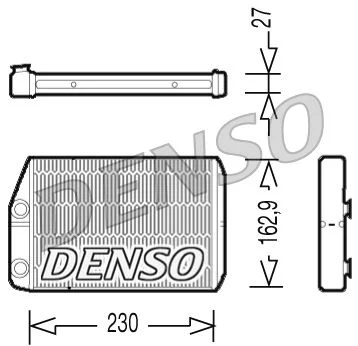 Izmenjevalnik toplote, notranje ogrevanje DENSO DRR09034