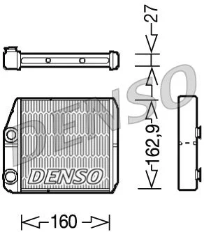 Izmenjevalnik toplote, notranje ogrevanje DENSO DRR09035