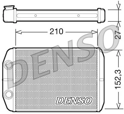 Izmenjevalnik toplote, notranje ogrevanje DENSO DRR09073