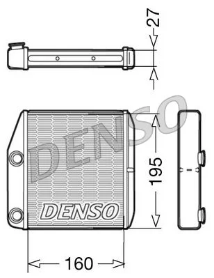 Izmenjevalnik toplote, notranje ogrevanje DENSO DRR09075