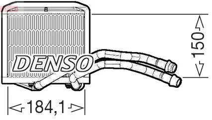 Izmenjevalnik toplote, notranje ogrevanje DENSO DRR09102