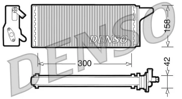 Izmenjevalnik toplote, notranje ogrevanje DENSO DRR12001