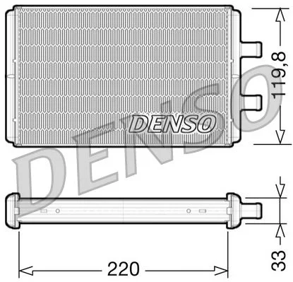 Izmenjevalnik toplote, notranje ogrevanje DENSO DRR12007