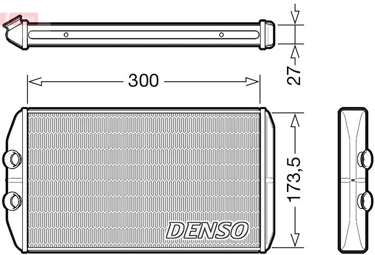 Izmenjevalnik toplote, notranje ogrevanje DENSO DRR12008