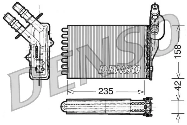 Izmenjevalnik toplote, notranje ogrevanje DENSO DRR23001