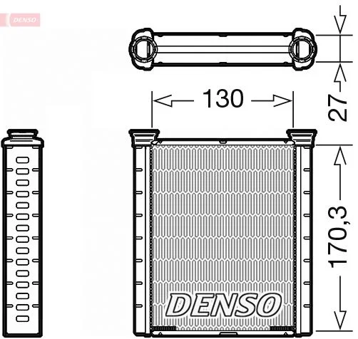 Izmenjevalnik toplote, notranje ogrevanje DENSO DRR46001