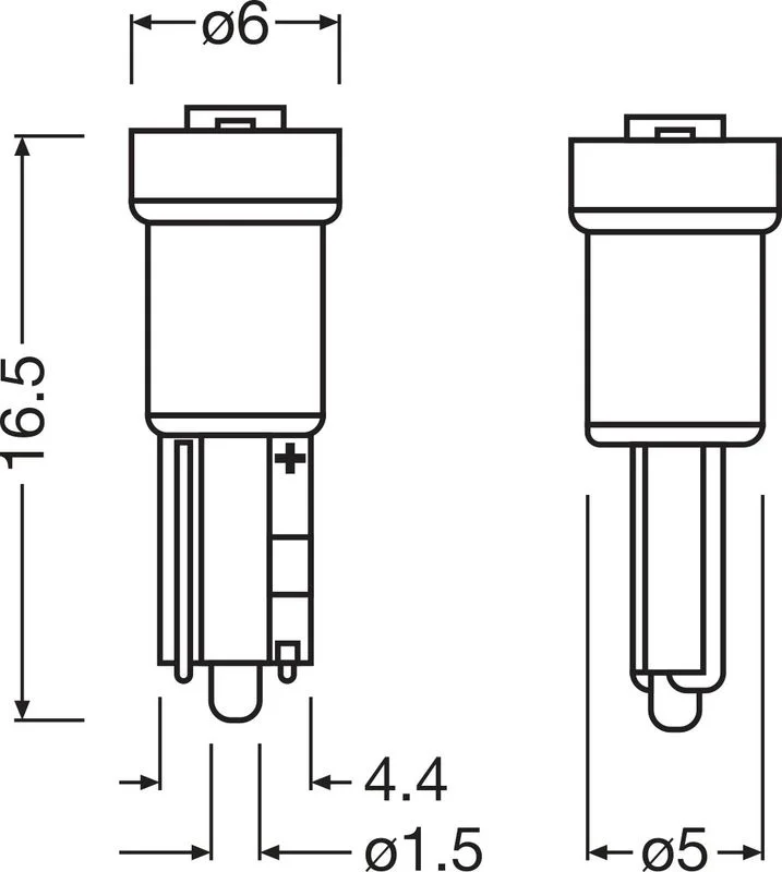 Žarnica, instrumentna osvetlitev ams-OSRAM 2723DWP-2BL