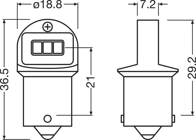 Žarnica, smernik ams-OSRAM 5008DWP-2BL