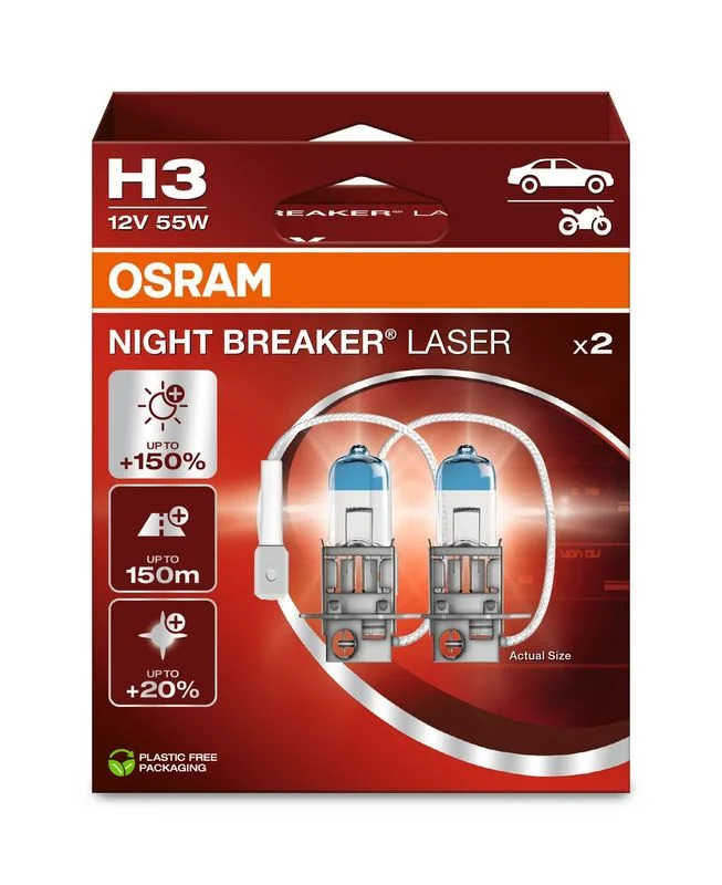 Bulb, high beam headlight ams-OSRAM 64151NL-2HB
