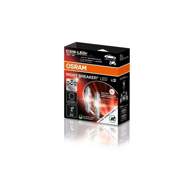 Žarnica, lučka za osvetlitev registrske tablice OSRAM 6418DWNB-ECE-2HB